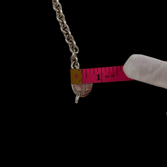 Tiffany & Co. | Return to Tiffany Oval Tag Necklace | Sterling Silver | 15” - Picture 11 of 11